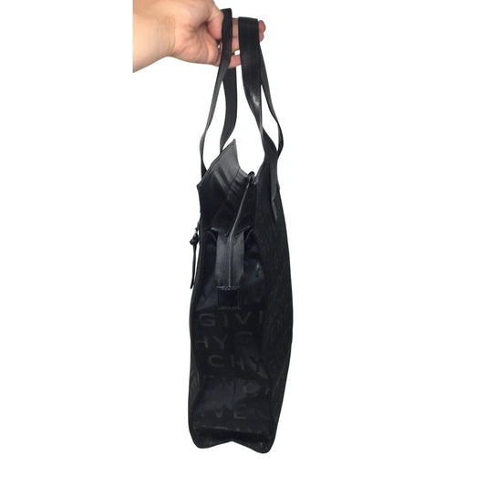 Givenchy Parfums Black Monogram Cloth Tote - Givenchy - Tote Bag - A+ Stuff