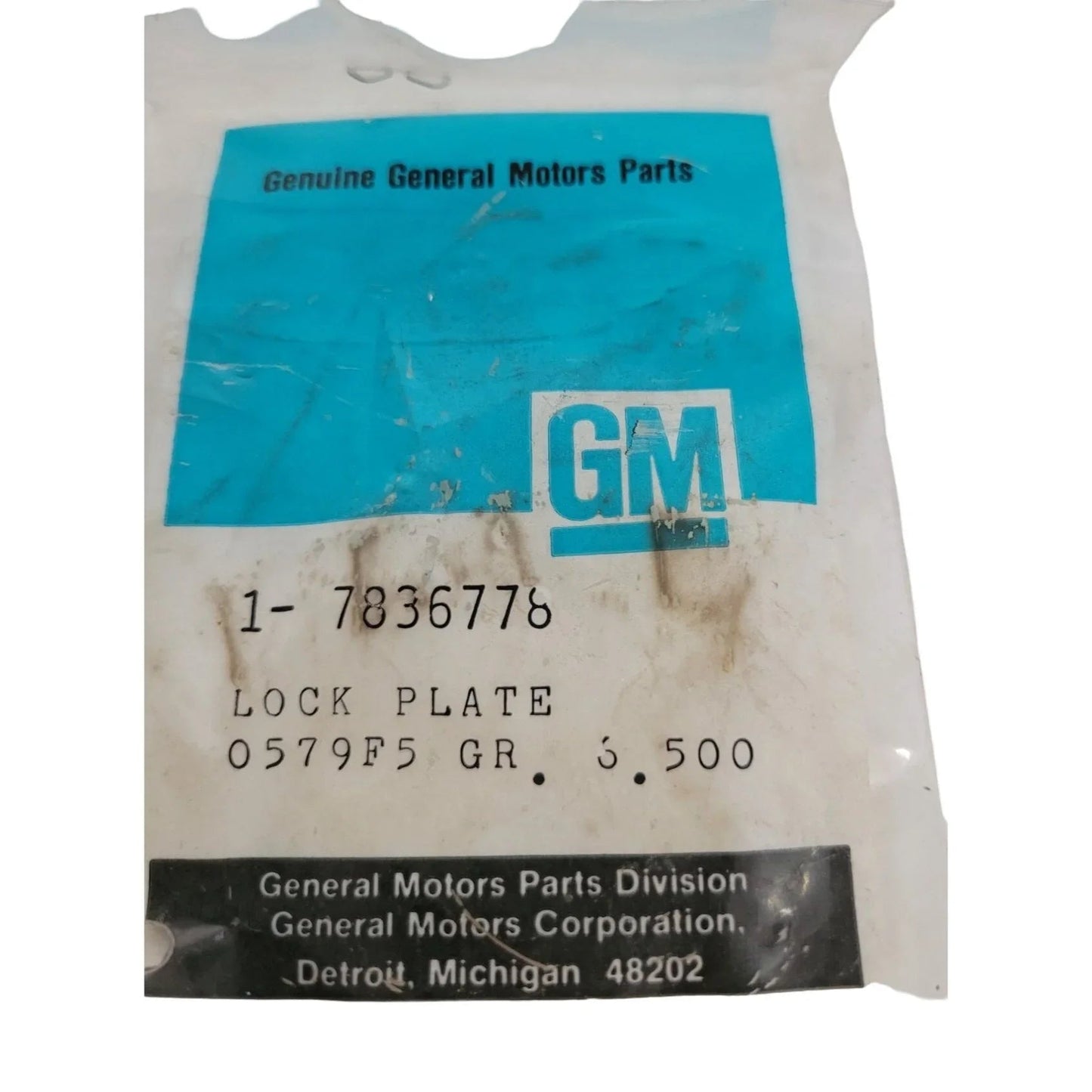 GM General Motors Part 7836778 LOCK PLATE - gm, general motors - Auto Part - A+ Stuff