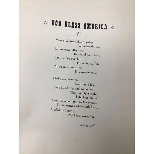 ''GOD BLESS AMERICA'' BY IRVING BERLIN - A+ Stuff - SHEET MUSIC - A+ Stuff