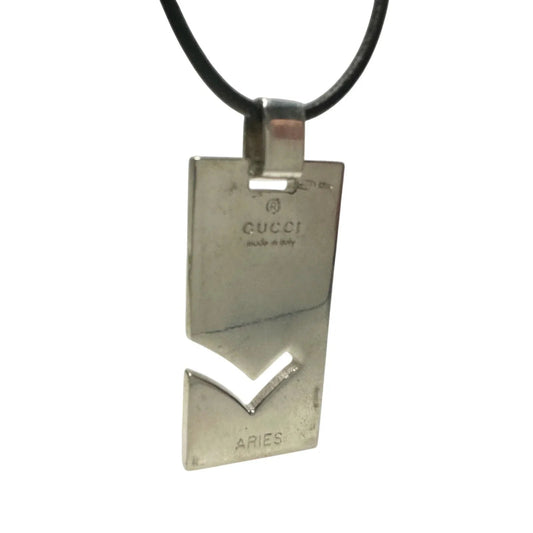 Gucci Aries ( Zodiac / Horoscope ) Sterling Silver Plate Necklace - Gucci - Necklace with pendant - A+ Stuff