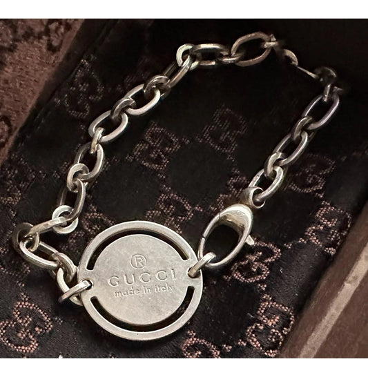 Gucci Circle Disc Plate Bracelet in Box with Dust Bag - Gucci - Bracelet - A+ Stuff