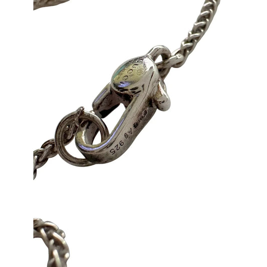 Gucci Silver G Interlocking Heart Bamboo Necklace - Gucci - Necklace - A+ Stuff