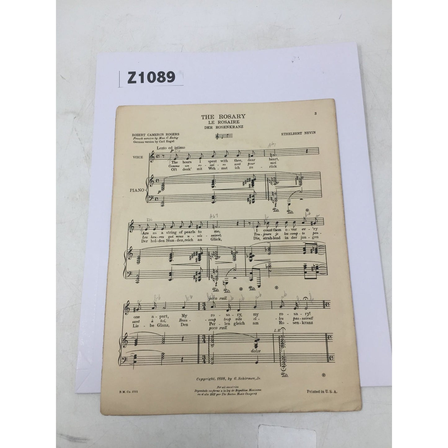 Vintage 1922 Sheet Music for the popular British song "Limehouse Blues" A+ Stuff A+ Stuff Sheet Music
