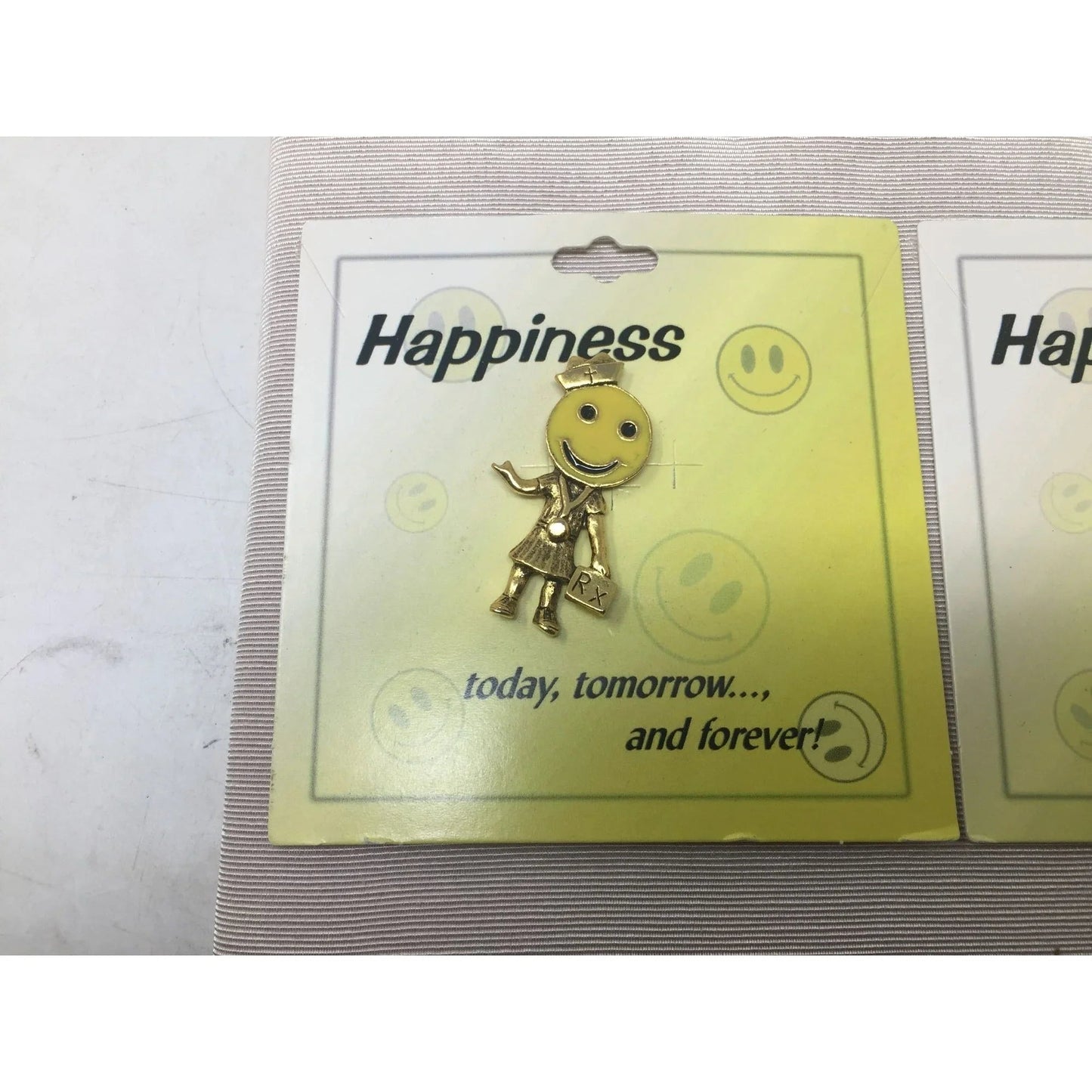 Happiness today, tomorrow and forever Collectible Smiley Face Pins (5) - A+ Stuff - pin - A+ Stuff