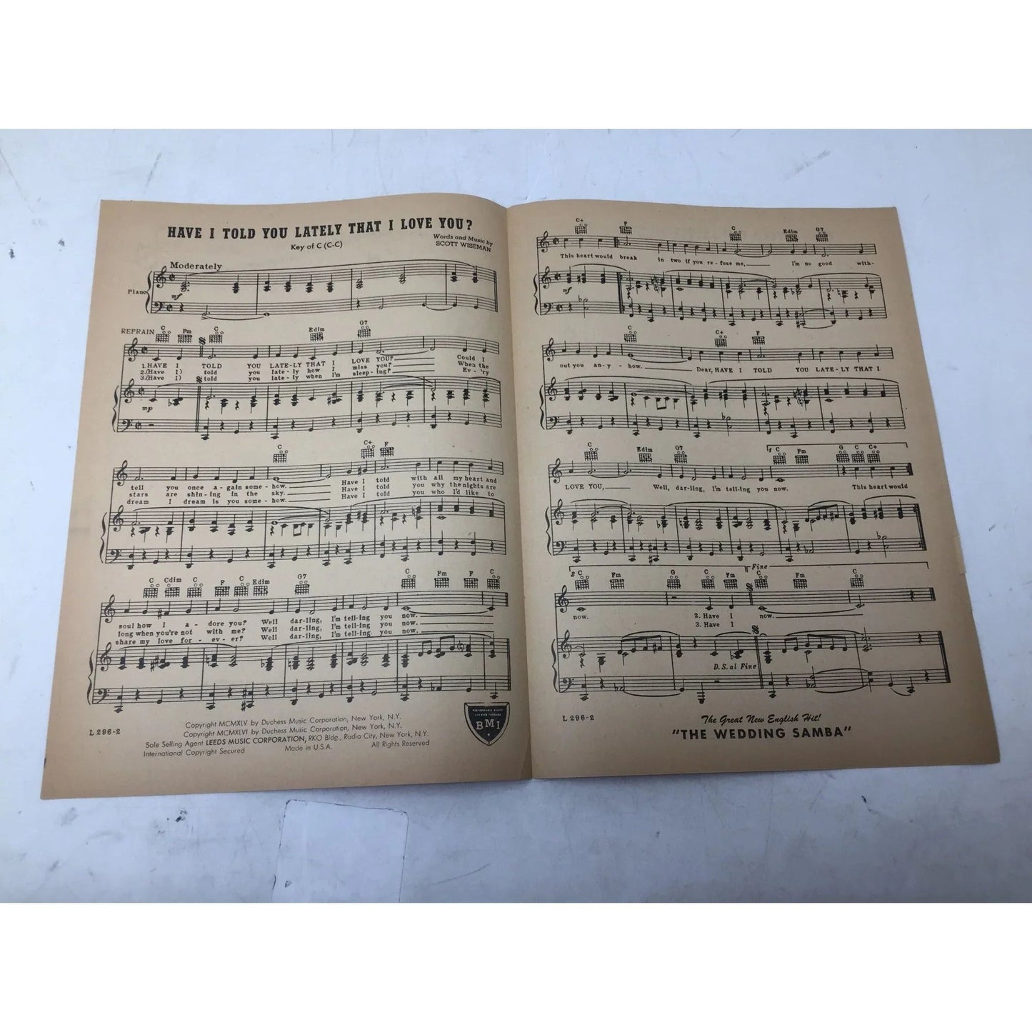 ''Have I Told You Lately That I Love You ?'' Vintage sheet music - A+ Stuff - sheet music - A+ Stuff