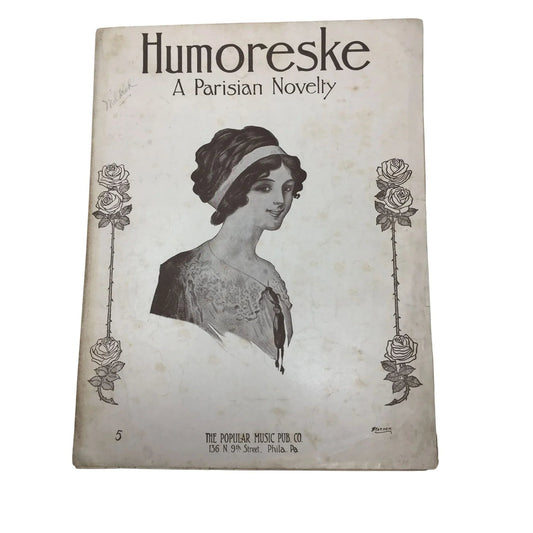 Humoreske A Parisian Novel Vintage Sheet Music book - A+ Stuff - Sheet Music - A+ Stuff