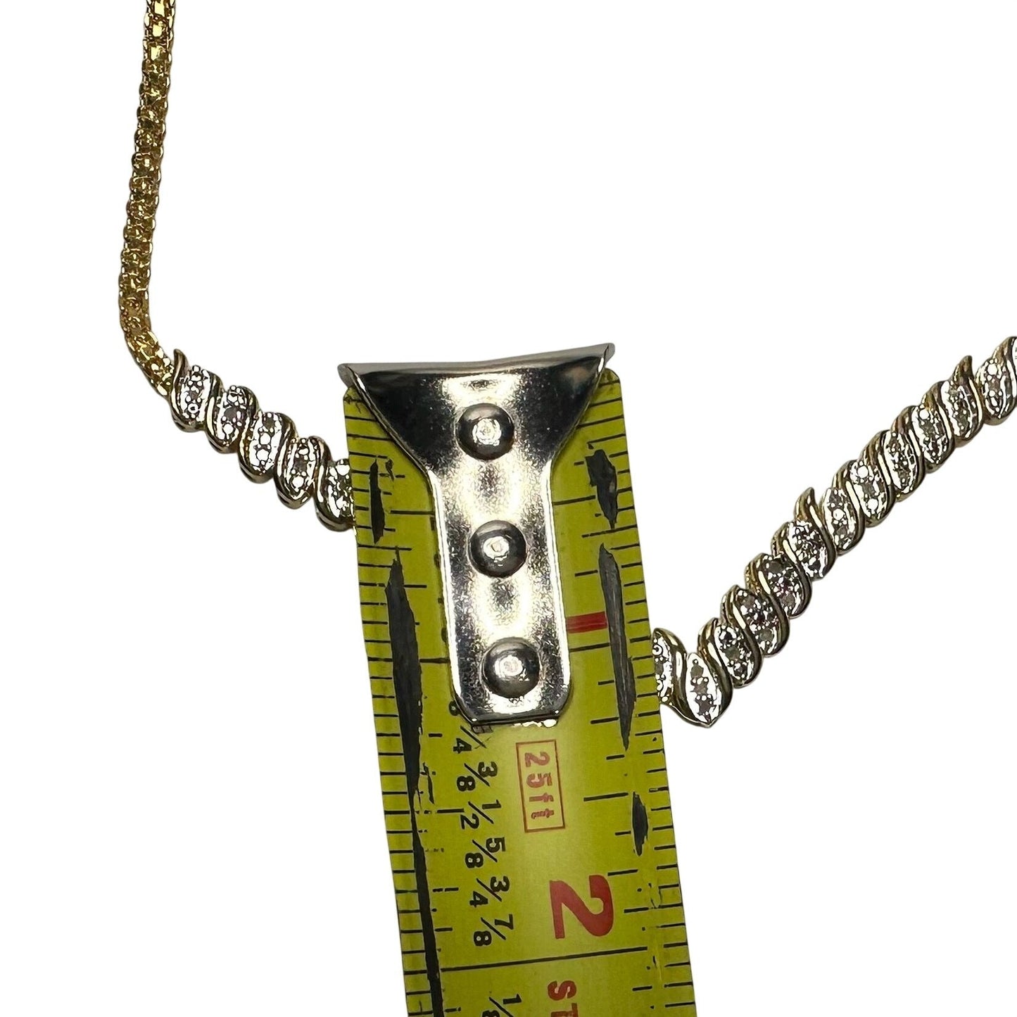 Elegant 1/2 Ct Natural Diamond Chevron Evening Necklace Gold Plated Brass - A+ Stuff Necklace