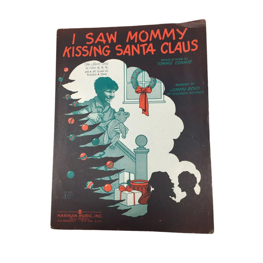 ''I SAW MOMMY KISSING SANTA CLAUS'' SHEET MUSIC - A+ Stuff - SHEET MUSIC - A+ Stuff