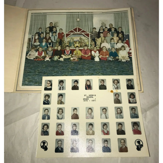Vintage St Hedwig School Grade 1 (First Grade) 1970-1971 Class Photos - A+ Stuff