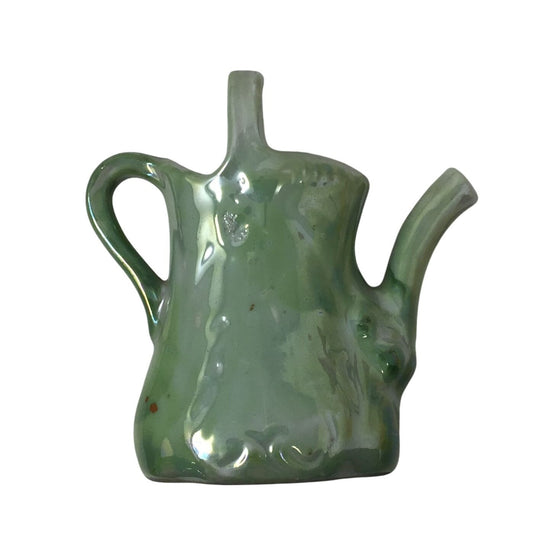 Vintage Antique Miniature Green German Water can Vase