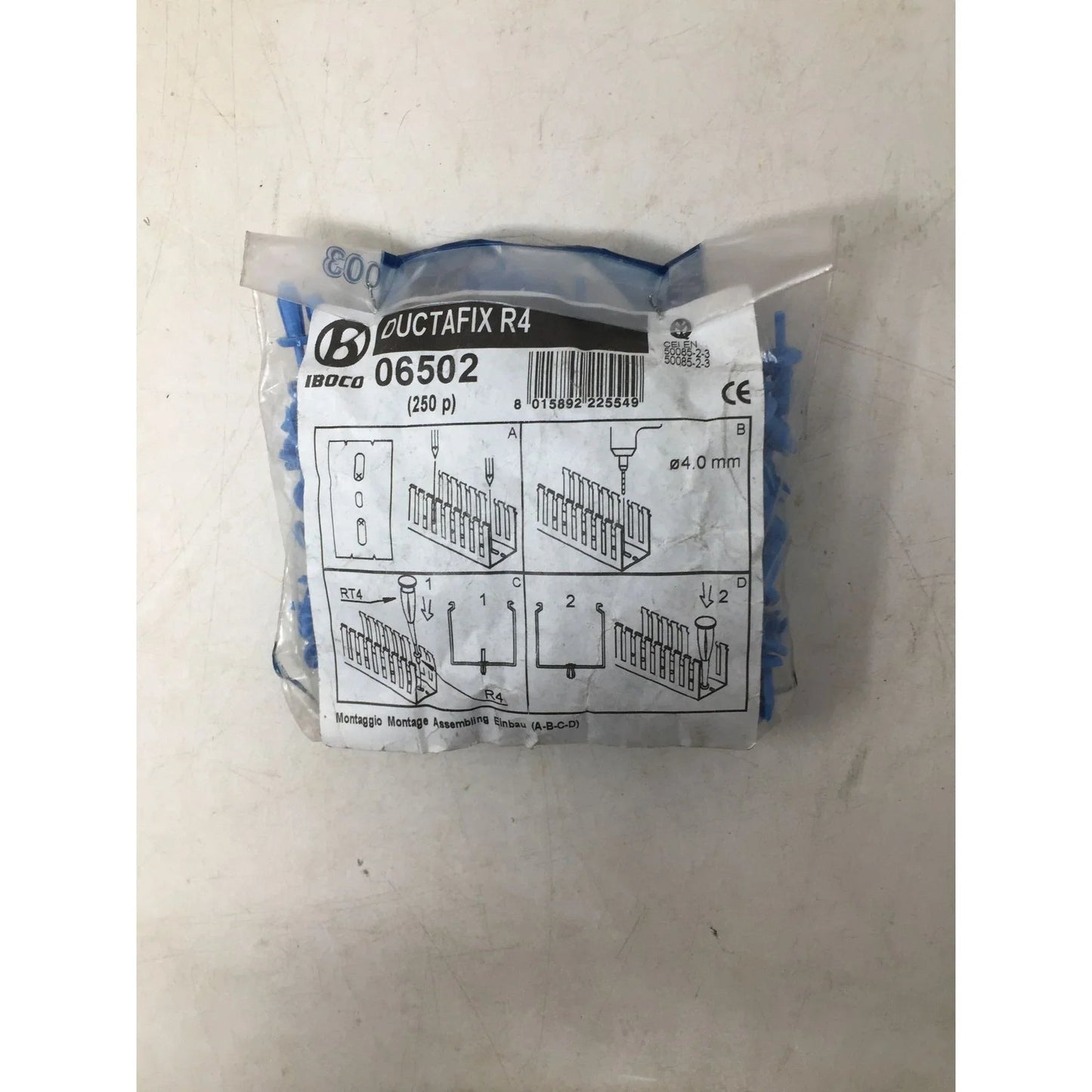 IBOCO DUCTAFIX R4 are blue expanding plastic rivets used for fixing wiring duct and components to a panel ( Pack of 250) - IBOCO - Tools - A+ Stuff
