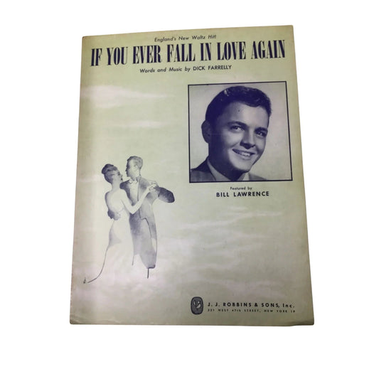 ''IF YOU EVER FALL IN LOVE AGAIN'' BY DICK FARRELLY - A+ Stuff - Sheet Music - A+ Stuff