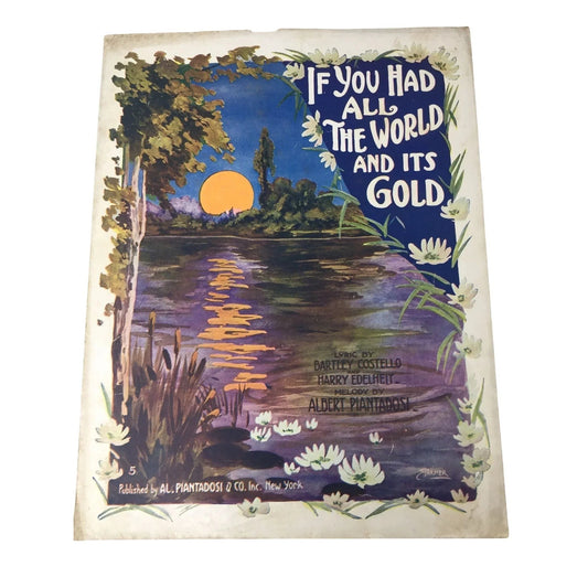 ''If you had all the world and its gold'' Sheet Music - A+ Stuff - sheet music - A+ Stuff