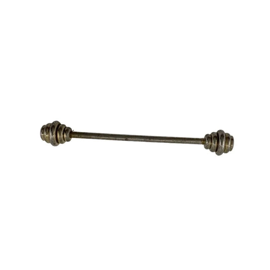 Vintage Silver Toned Men's Collar Bar Tie Pin - about 1.5'' long - A+ Stuff