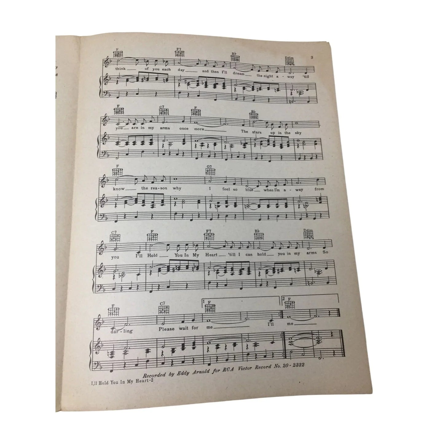 ''I'll Hold You in My Heart ('Till I Can Hold You in My Arms)'' Sheet Music - A+ Stuff - SHEET MUSIC - A+ Stuff