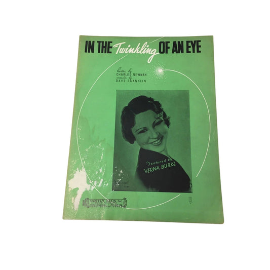 ''IN THE TWINKLING OF AN EYE'' SHEET MUSIC - A+ Stuff - SHEET MUSIC - A+ Stuff