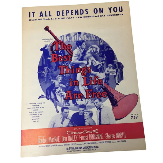 ''It All Depends On You - The Best Things In Life Are Free'' Sheet Music book - A+ Stuff - SHEET MUSIC - A+ Stuff