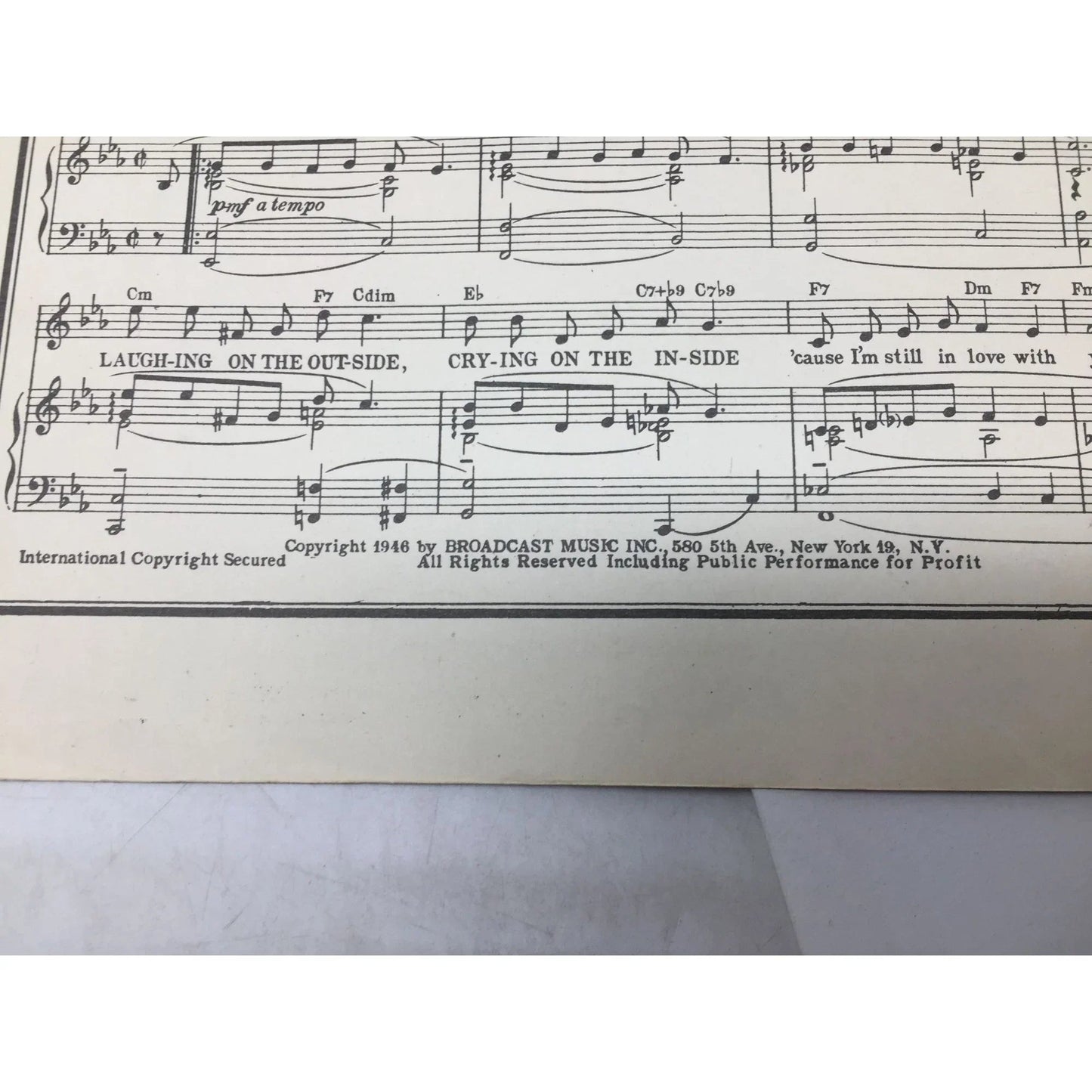 ''It's All Over Now'' by Sunny Skylar and Don Marcotte Vintage 1946 Sheet Music - A+ Stuff - sheet music - A+ Stuff