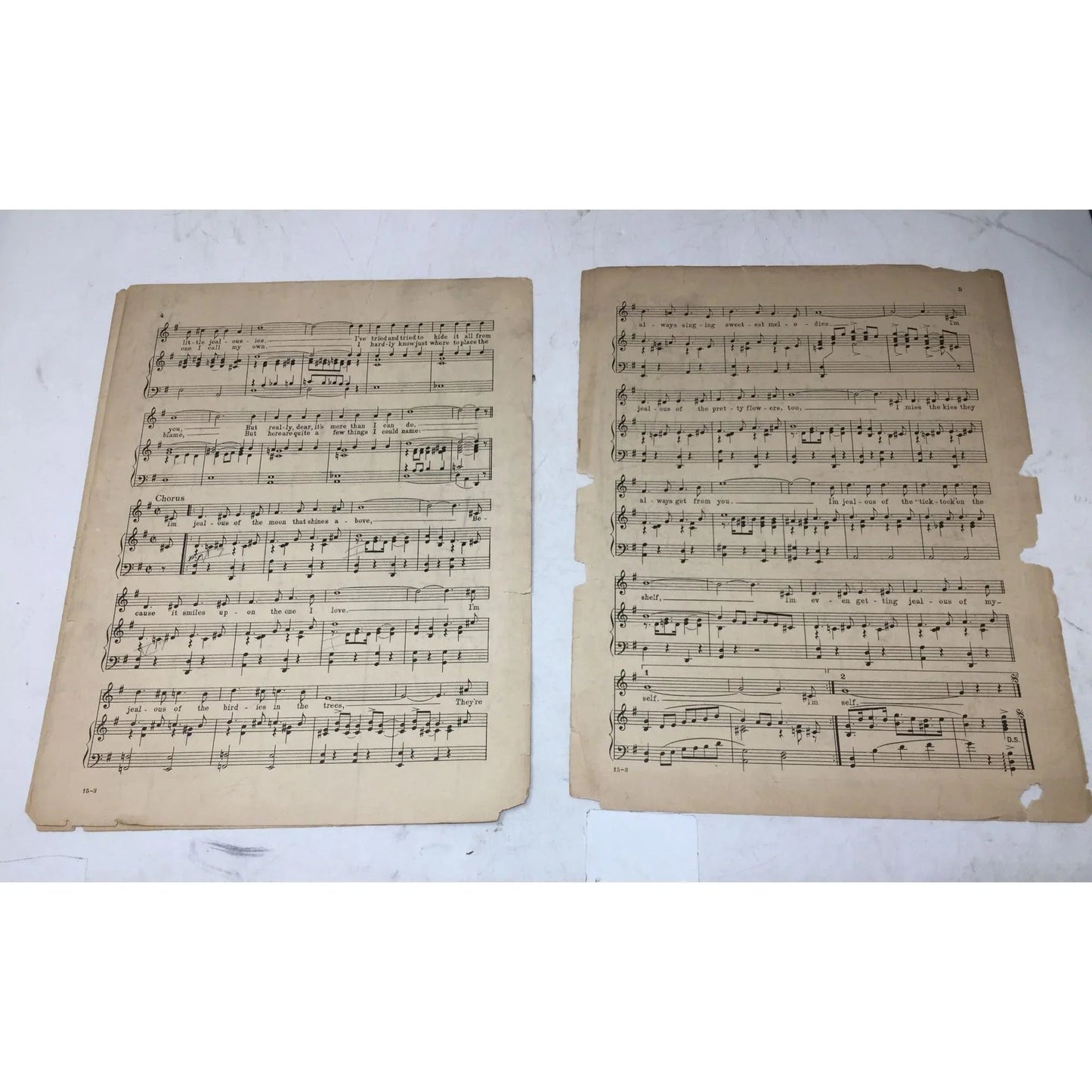 ''JEALOUS'' Vintage 1924 Sheet Music - A+ Stuff - SHEET MUSIC - A+ Stuff