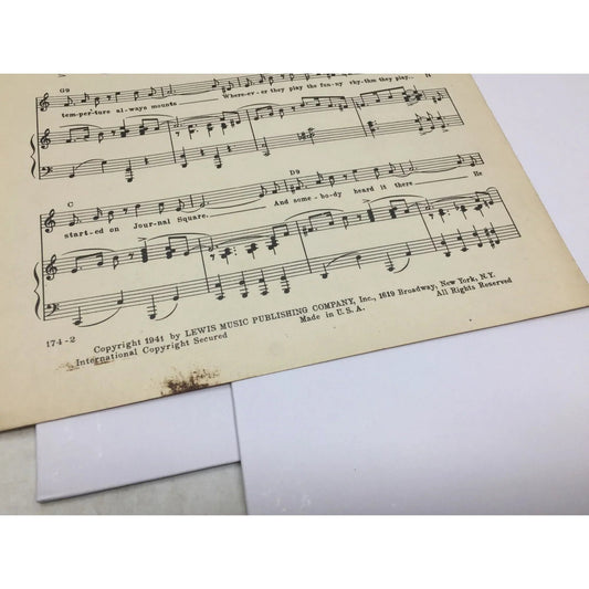 ''JERSEY BOUNCE'' VINTAGE 1941 SHEET MUSIC BOOK - A+ Stuff - SHEET MUSIC - A+ Stuff