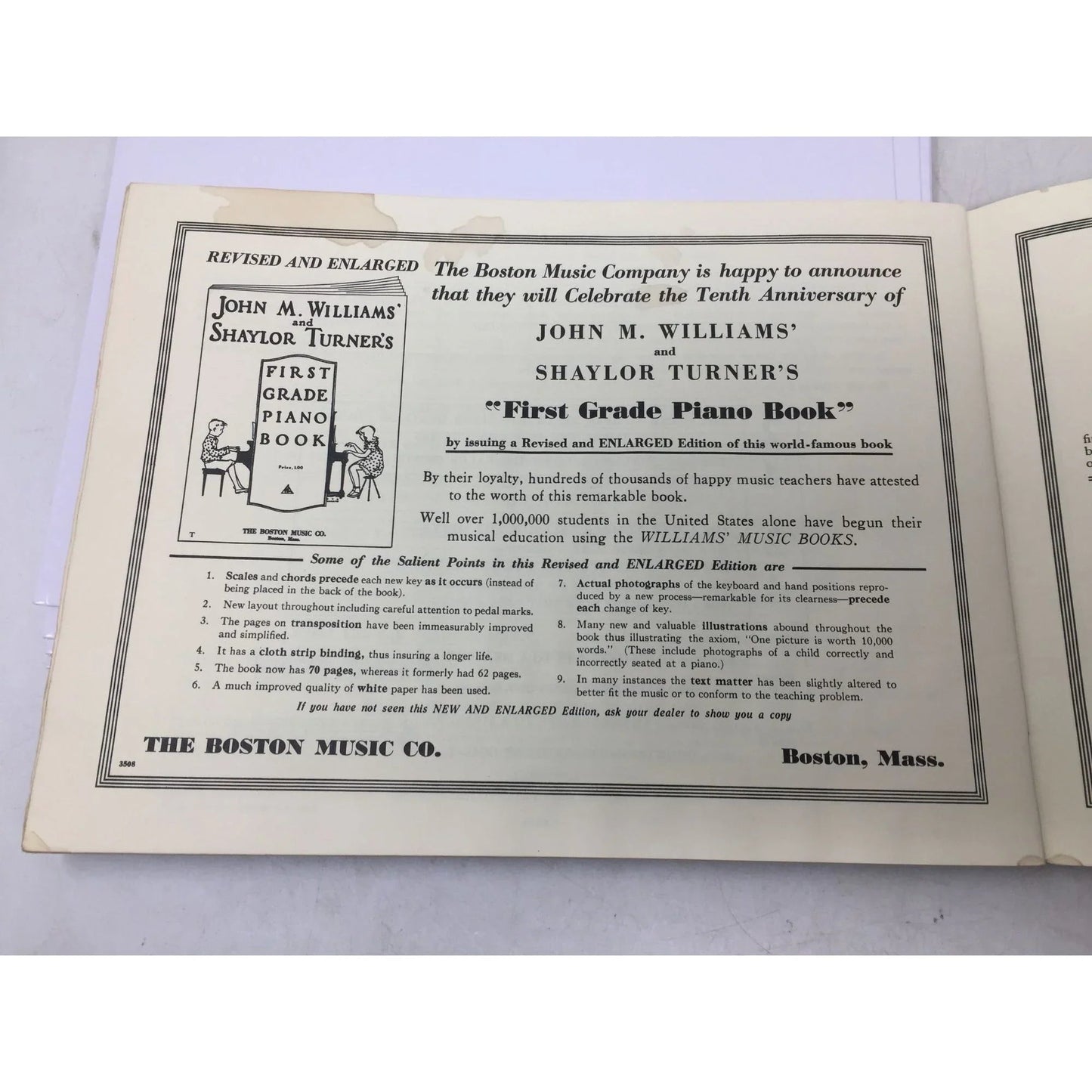 ''John M Williams and Shaylor Turners Very First Piano Book'' - A+ Stuff - SHEET MUSIC - A+ Stuff