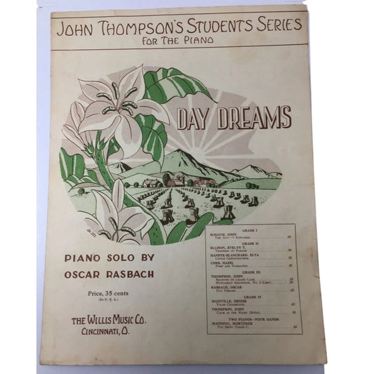 John Thompson's Students Series for the Piano ''Day Dreams'' - A+ Stuff - SHEET MUSIC - A+ Stuff