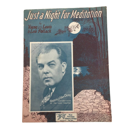 JUST A NIGHT FOR MEDITATION SHEET MUSIC - A+ Stuff - SHEET MUSIC - A+ Stuff