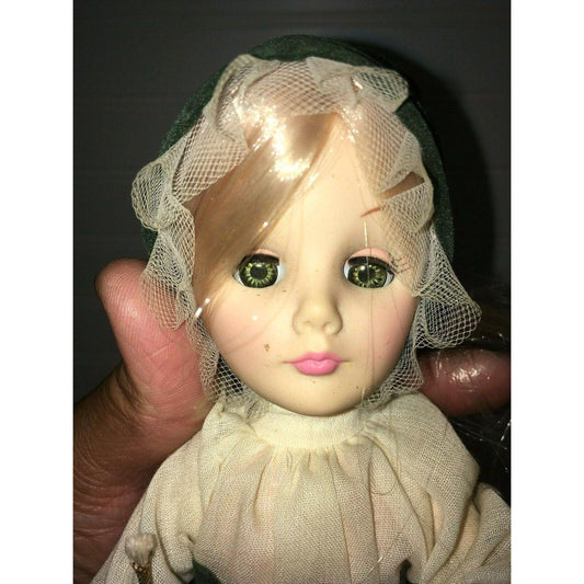 Long Haired Porcelain Doll in Cultural Dress - 11" Tall - Eyes open/close Unbranded A+ Stuff Dolls
