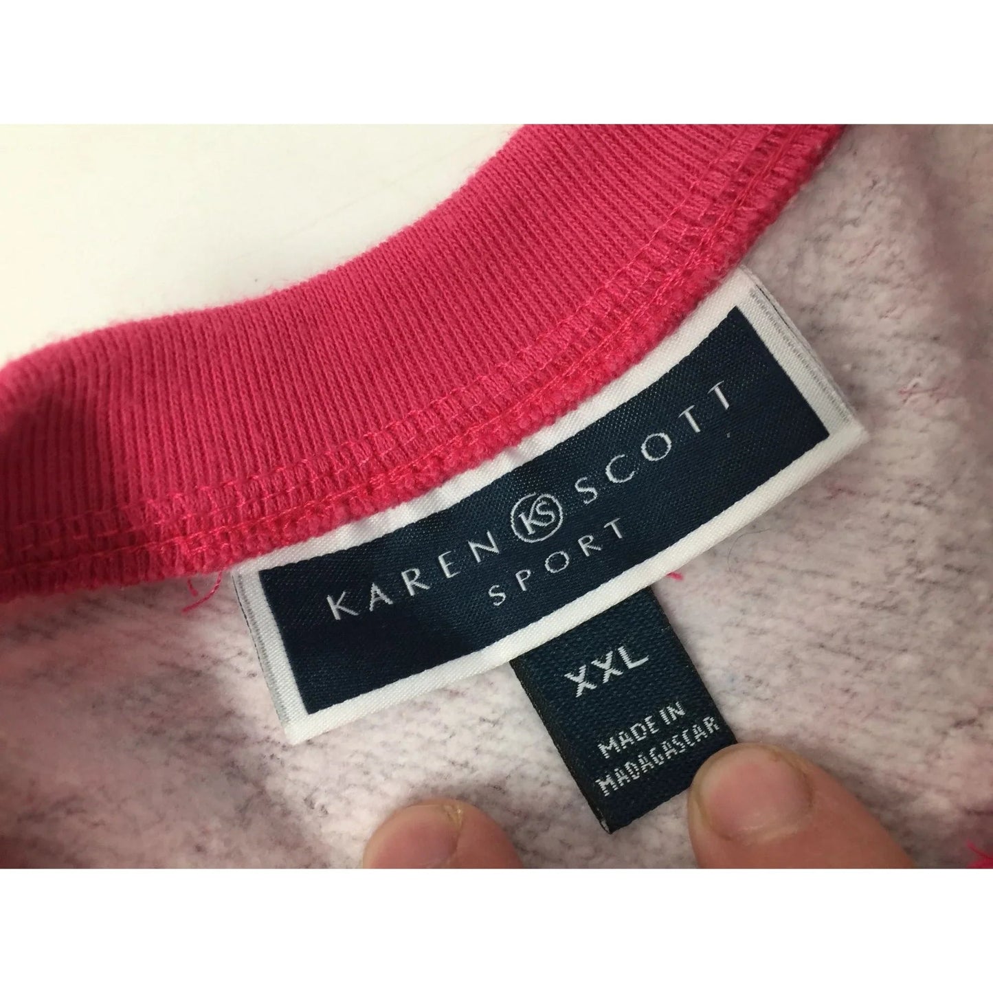 KAREN SCOTT (KS) SPORT Womens Long Sleeved Pink Top Size XXL (2X) - KAREN SCOTT-Shirts & Tops - A+ Stuff