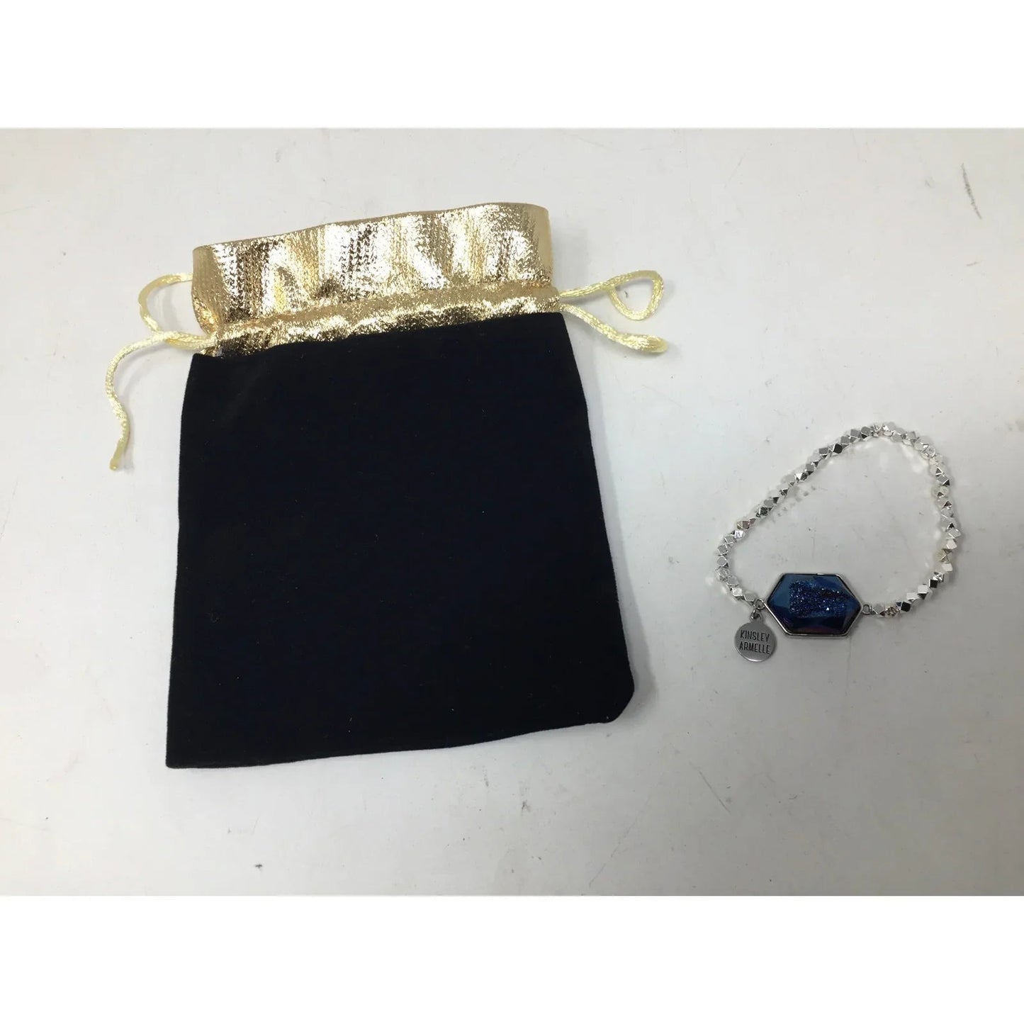 Kinsley Armelle Andrea Collection Silver Ondine Blue Quartz Bracelet - Kinsley Armelle - Bracelet - A+ Stuff
