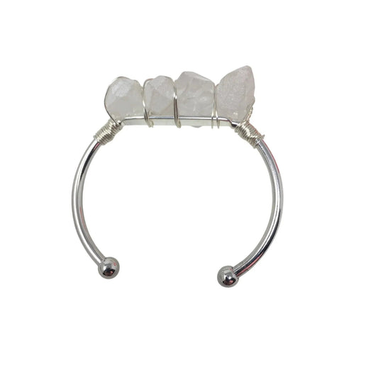 Kinsley Armelle Devi Collection Silver Quartz Bracelet - Kinsley Armelle - Bracelet - A+ Stuff
