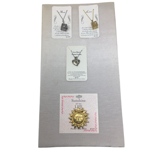 Sunshine of my life Picture Frame Holder & 3 Necklaces (Love heart, Love, Mom)