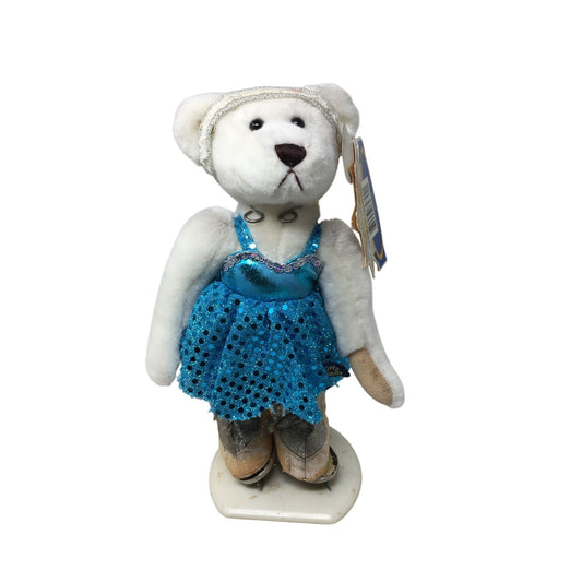 Sasha Figure Skater from the Brass Button Bears Sports Bears Collection Brass Button Bears A+ Stuff Plush Toys / Stuffed Animals