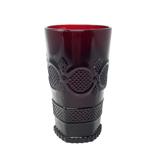 Vintage Avon 1876 Cape Cod Ruby Red 12 oz. Water Tumbler Avon A+ Stuff Drinking, Dining & More