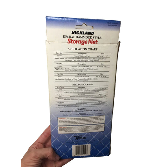HIGHLAND 95012 DELUXE HAMMOCK STYLE STORAGE NET NWT - A+ Stuff