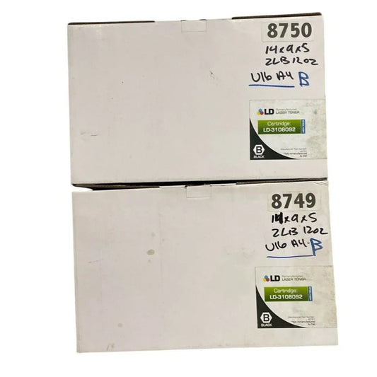 LD Remanufactured Laser Toners (Black) in Boxes (2) - A+ Stuff - Office Supplies - A+ Stuff