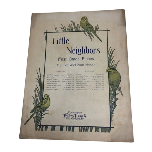 Little Neighbors First Grade Pieces For Two and Four Hands - A+ Stuff - SHEET MUSIC - A+ Stuff