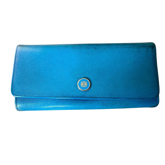 Loewe Blue Flap Long Wallet - Loewe - Long Wallet - A+ Stuff