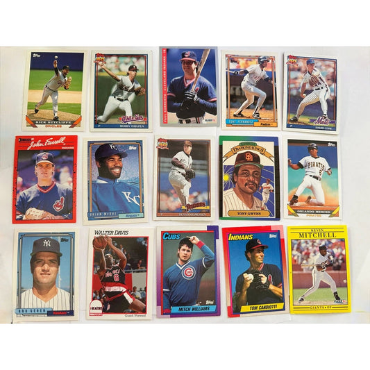 Lot of Sports Trading Cards (approx 79) Mostly Baseball, Some Basketball - Topps, Fleer, Bowman, Donruss - Sports Cards - A+ Stuff