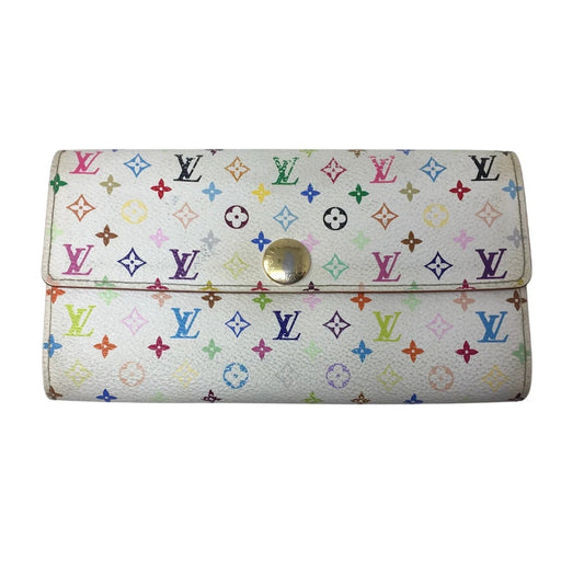 Louis Vuitton White Multicolor Takashi Murakami Long Wallet - Louis Vuitton - Wallet - A+ Stuff