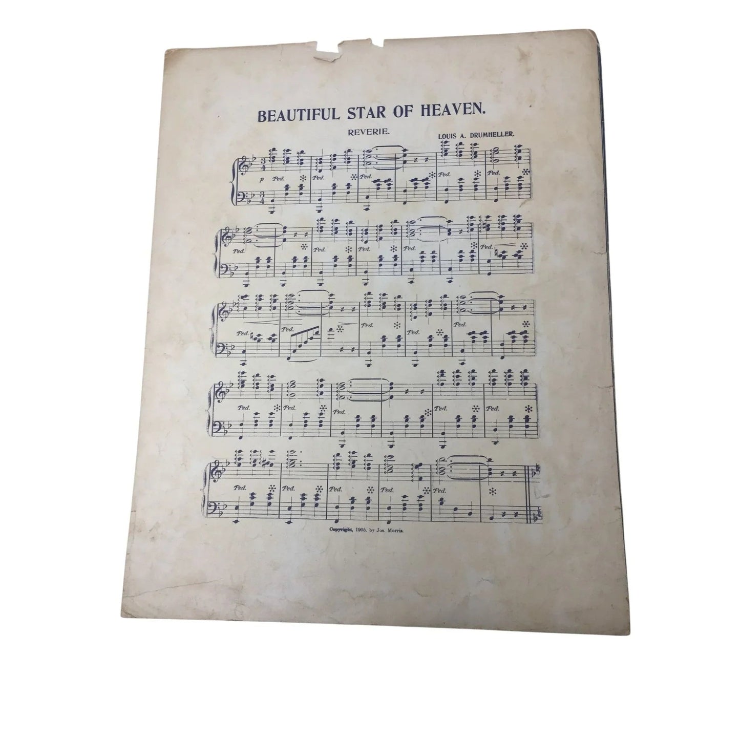 ''LOVES GOLDEN STAR'' BY LOUIS A DRUMHELLER - A+ Stuff - SHEET MUSIC - A+ Stuff