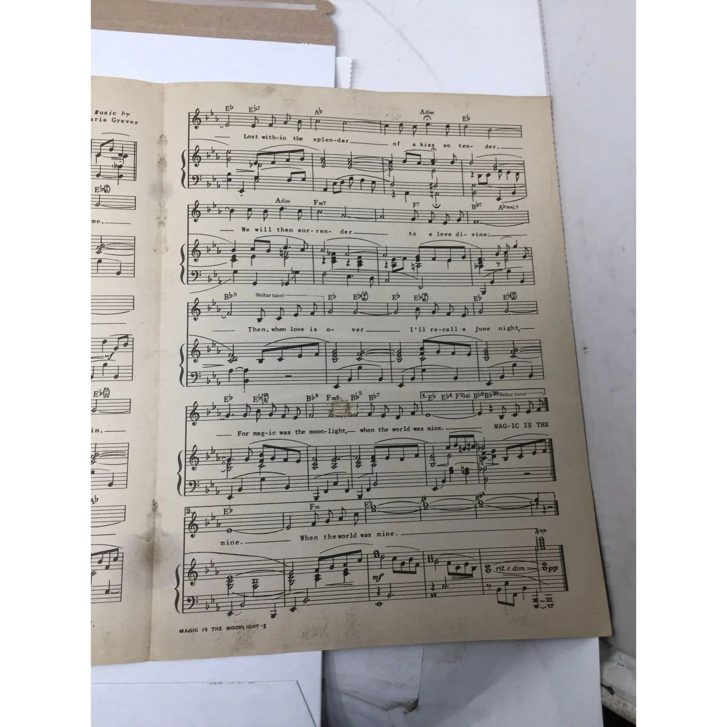 ''Magic is the Moonlight (Te Quiero Dijiste)'' Sheet Music - A+ Stuff - SHEET MUSIC - A+ Stuff