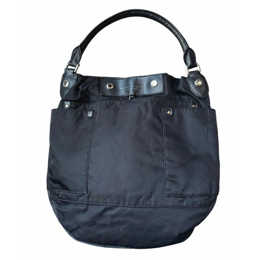 Marc by Marc Jacobs Black Nylon Tote with Leather Handle and Accents - Marc by Marc Jacobs - tote bag - A+ Stuff
