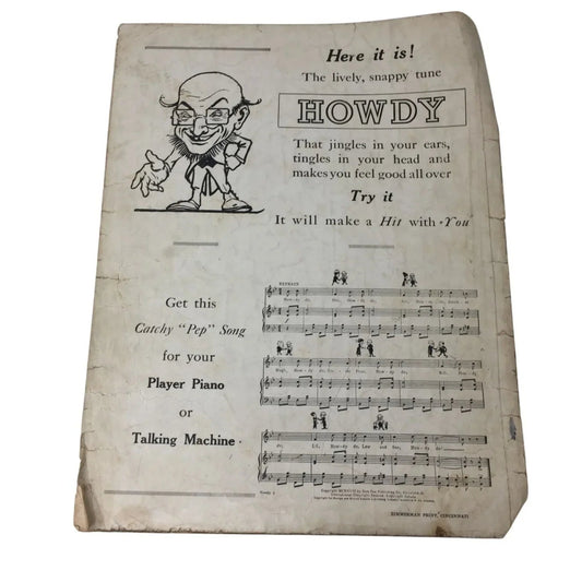 ''ME - OW'' Song 1919 Sam Fox Sheet Music - A+ Stuff - SHEET MUSIC - A+ Stuff
