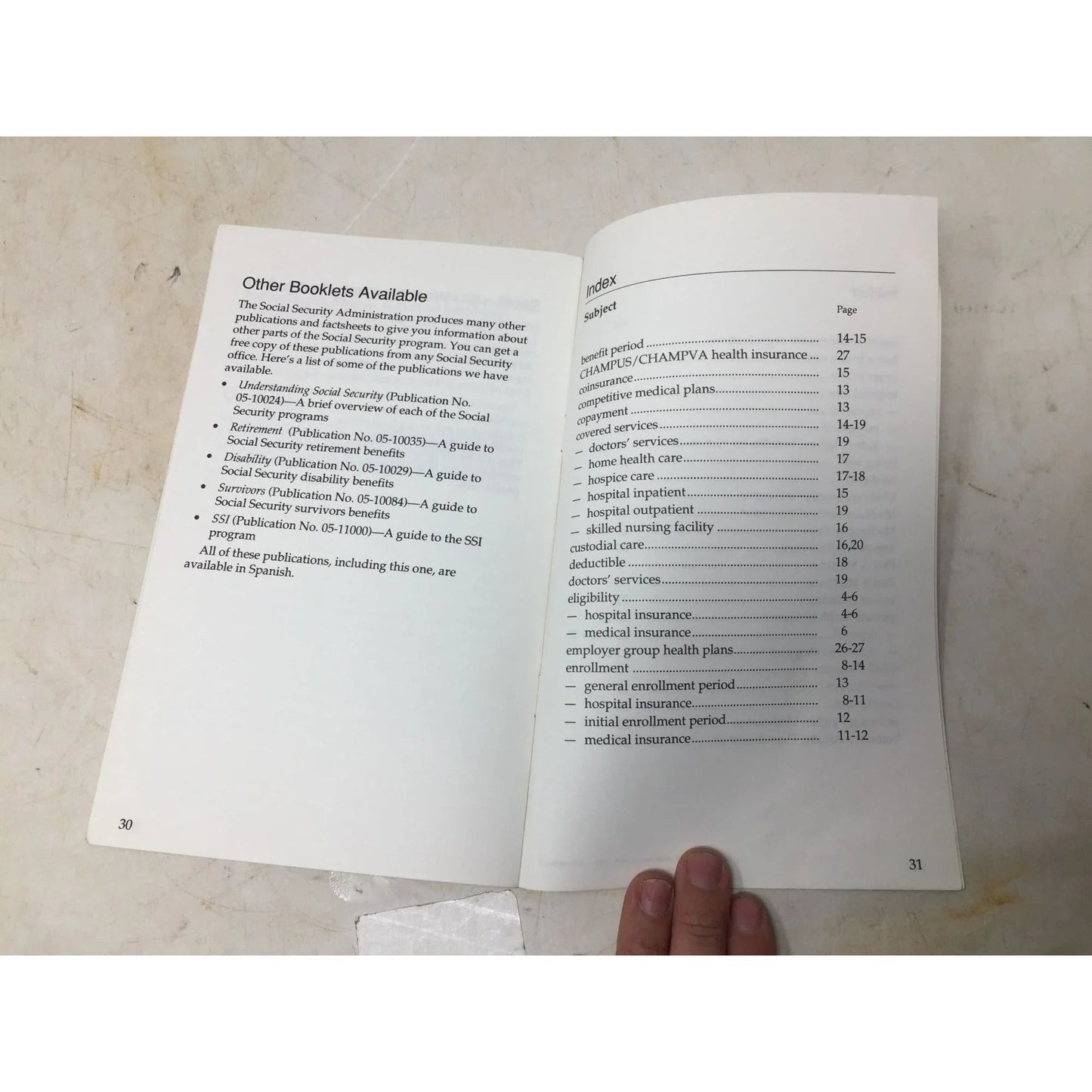 ''Medicare'' Social Security Administration Vintage 1992 Booklet - A+ Stuff - books - A+ Stuff