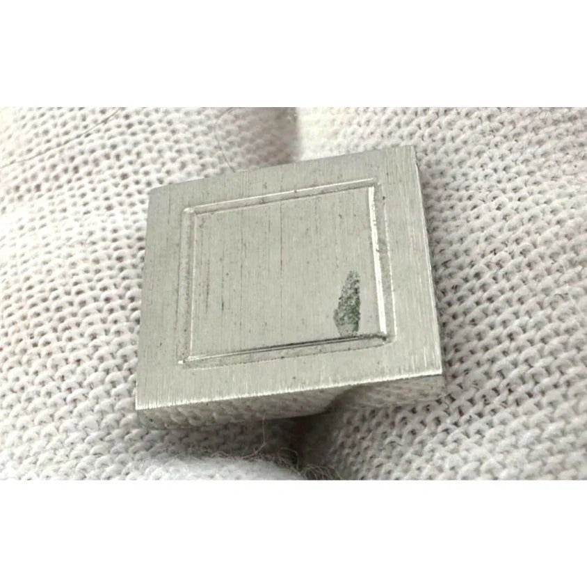 Men's Silver Tone Edged Square Shaped Pin / Tie Pin - Men's Jewelry - A+ Stuff
