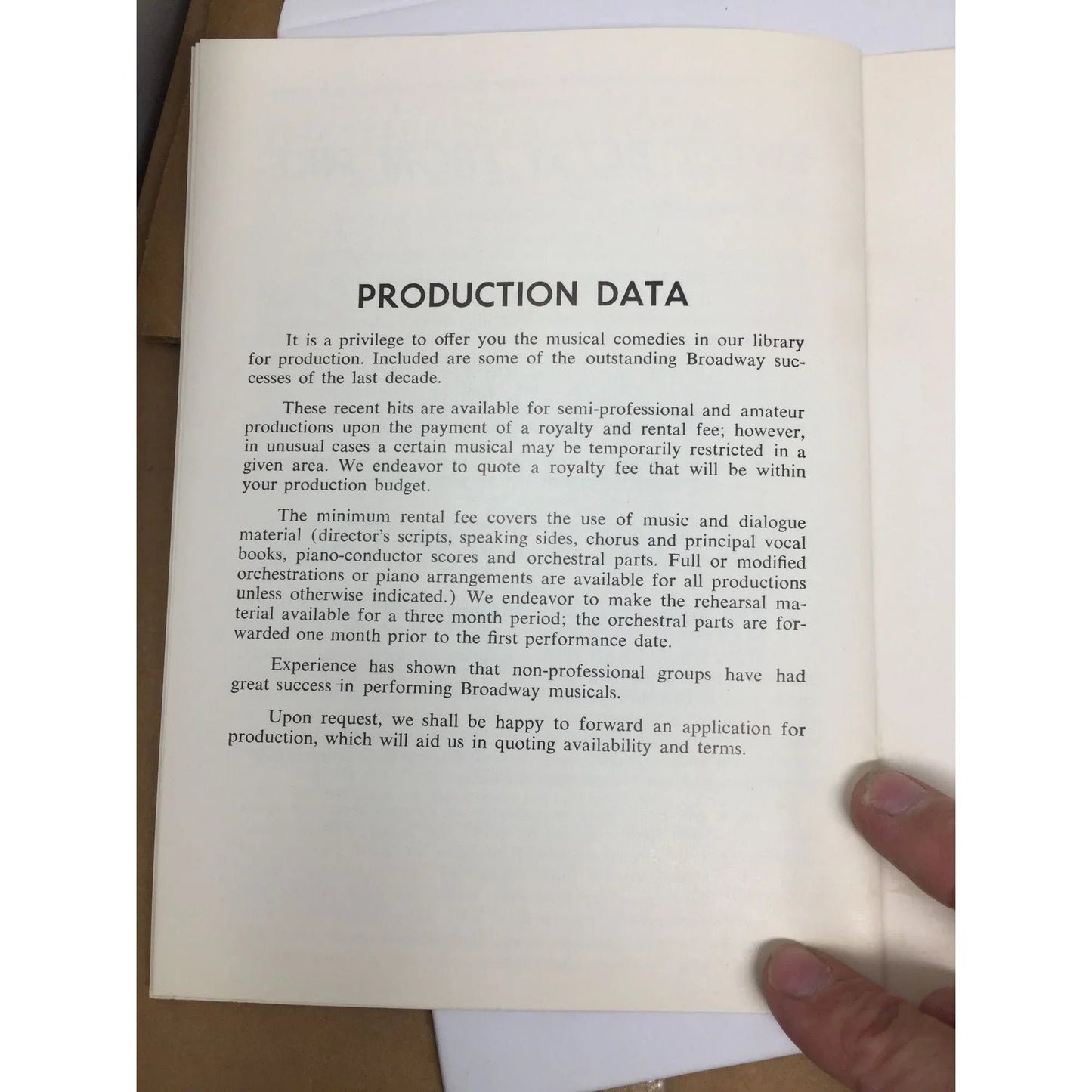 Music Theatre Incorporated Publication - A+ Stuff - Books - A+ Stuff