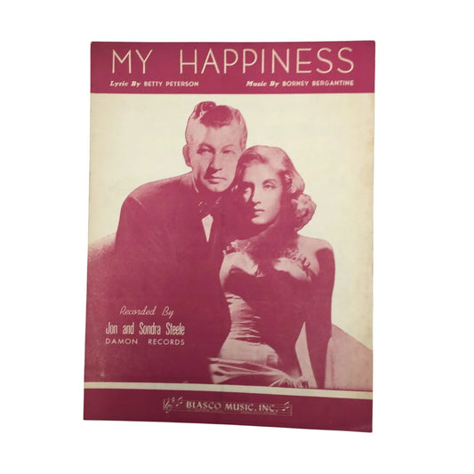 "My Happiness" Sheet Music Book by Betty Peterson and Borney Bergantine - A+ Stuff - Sheet Music - A+ Stuff