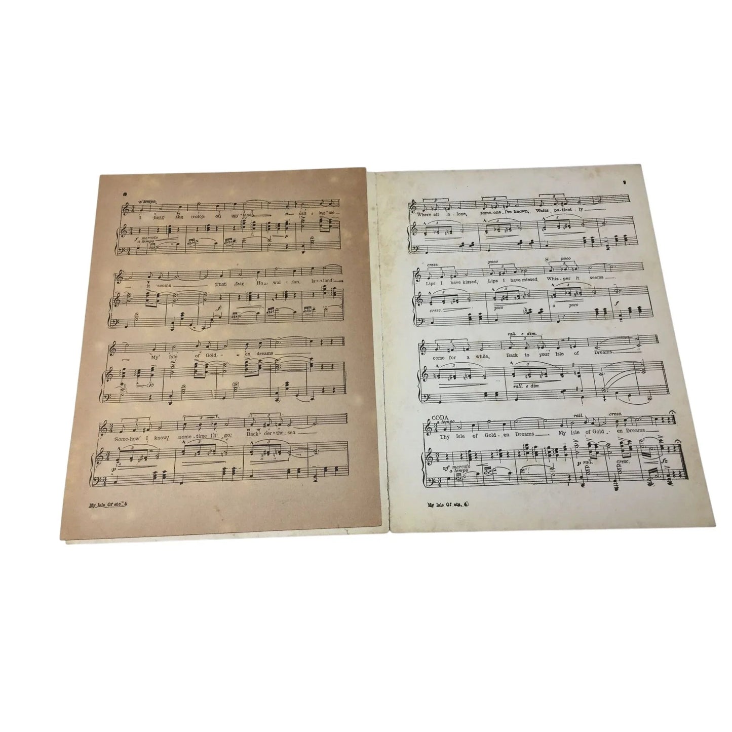 ''My Isle of Golden Dreams'' Song (Operatic edition) - A+ Stuff - SHEET MUSIC - A+ Stuff