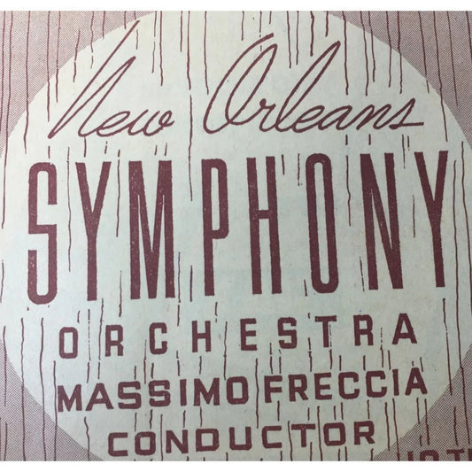 New Orleans Symphony Orchestra Massimo Freccia Conductor - A+ Stuff - Books - A+ Stuff
